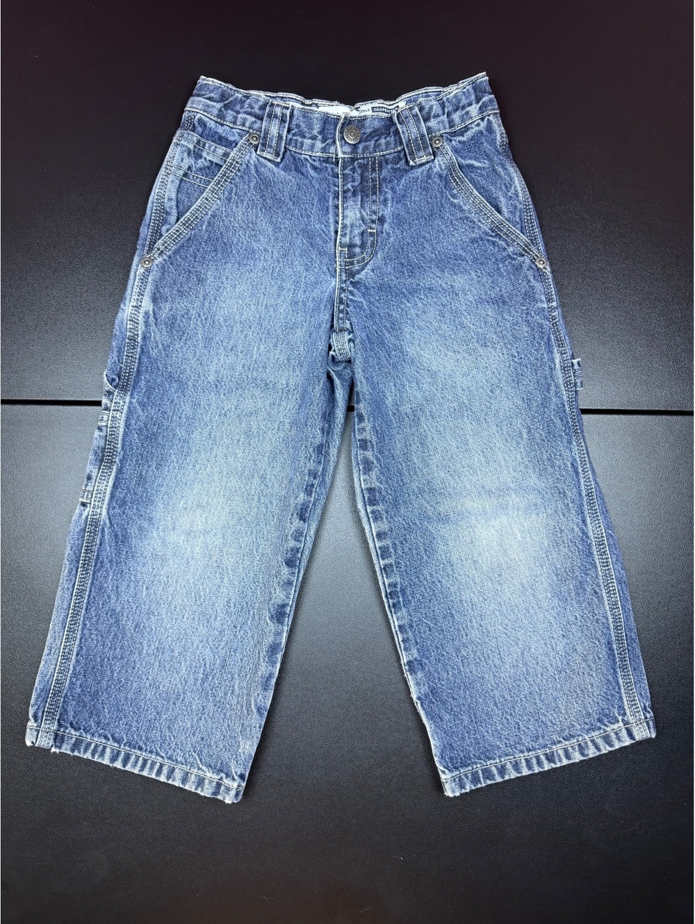 The Children’s Place Carpenter Jeans Kids 4 Baggy Wide Leg Denim Y2K Skater
